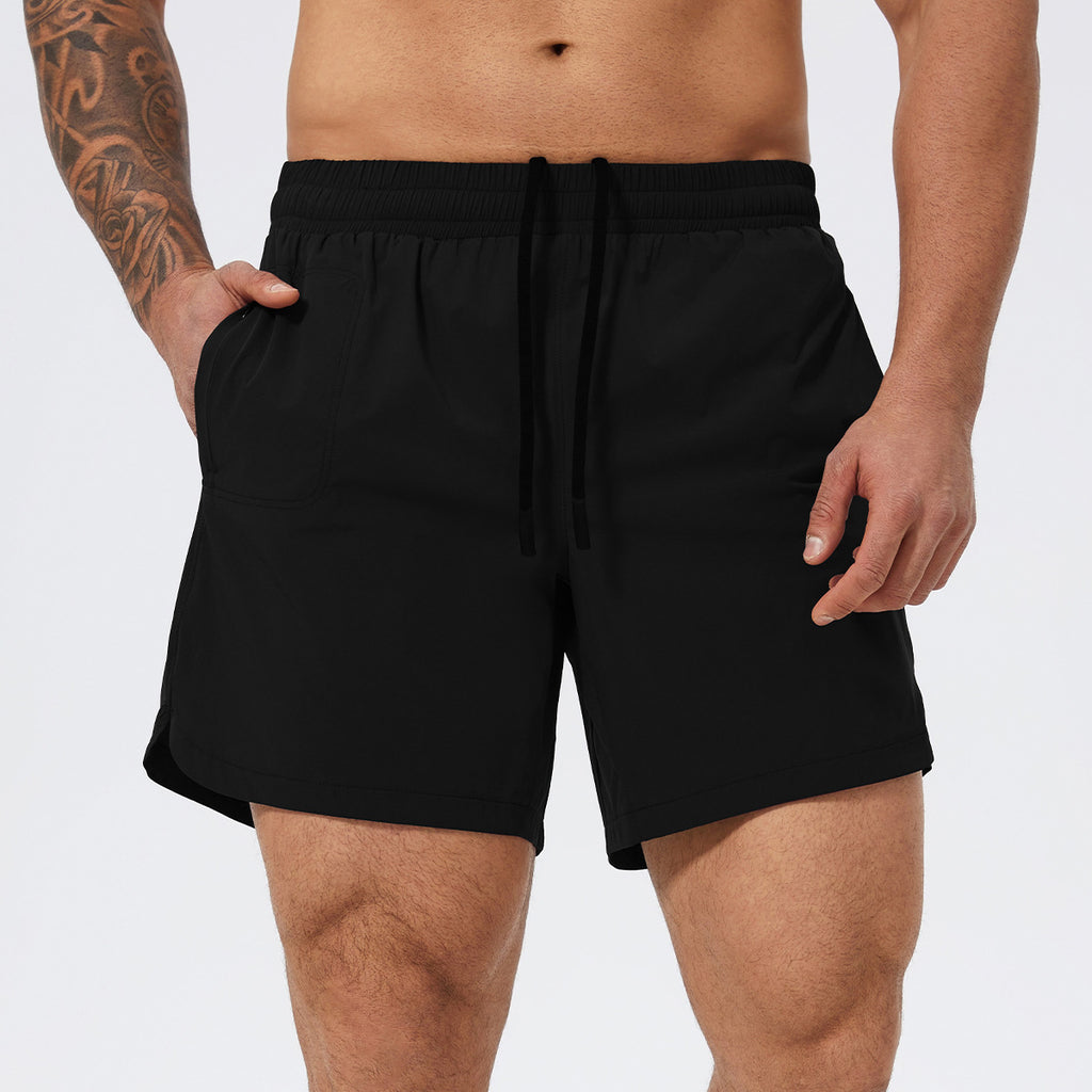 Men's 2-in-1 Lined Court Shorts – Black