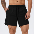 Men's 2-in-1 Lined Court Shorts – Black