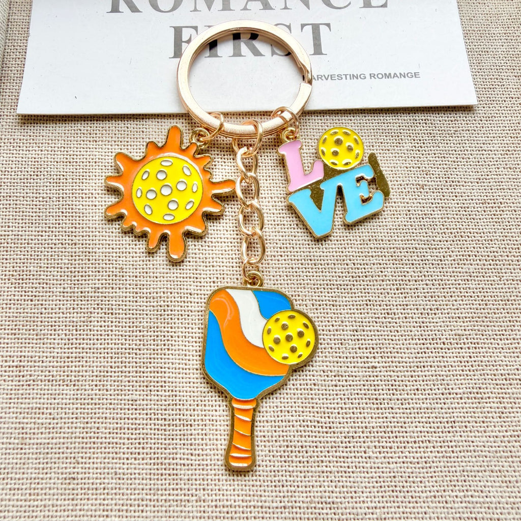 Pickleball Charm Keychain – Love Pickleball