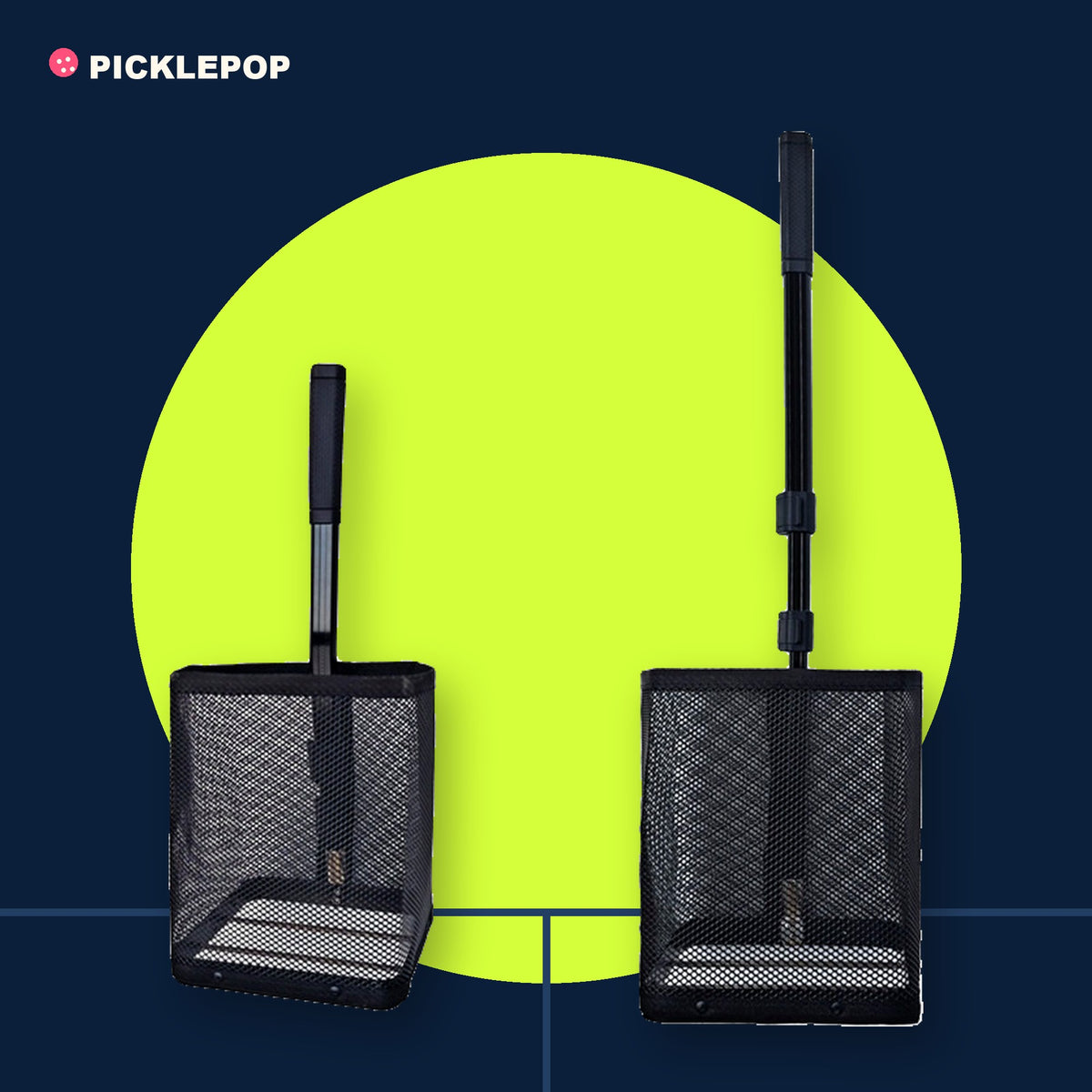 No-Bend Pickup Basket with Telescoping Handle