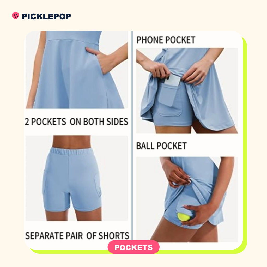 Polo Court Dress with Under-Shorts