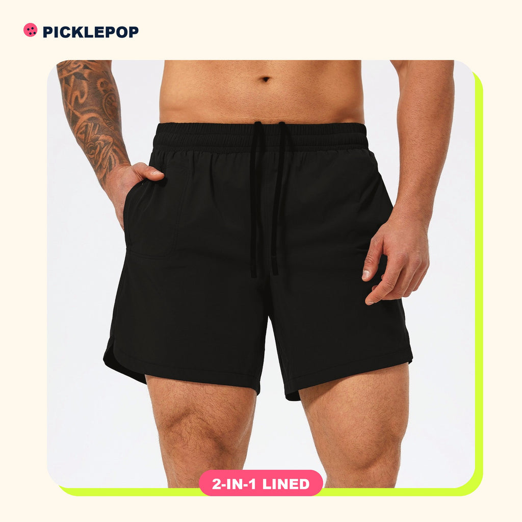 Men's 2-in-1 Lined Court Shorts