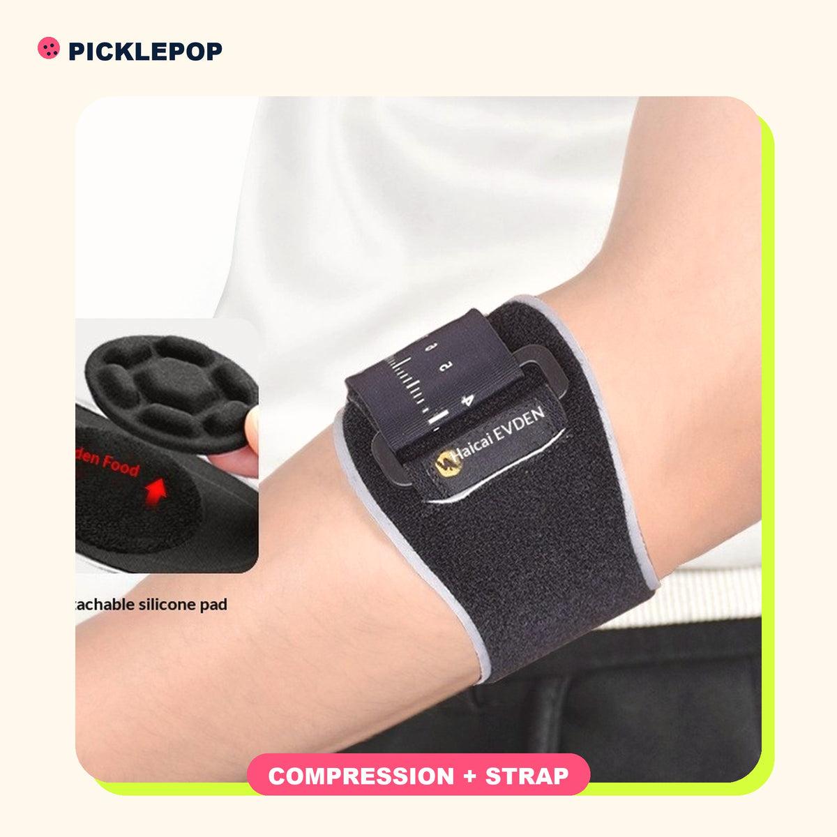 Elbow Compression Sleeve with Strap