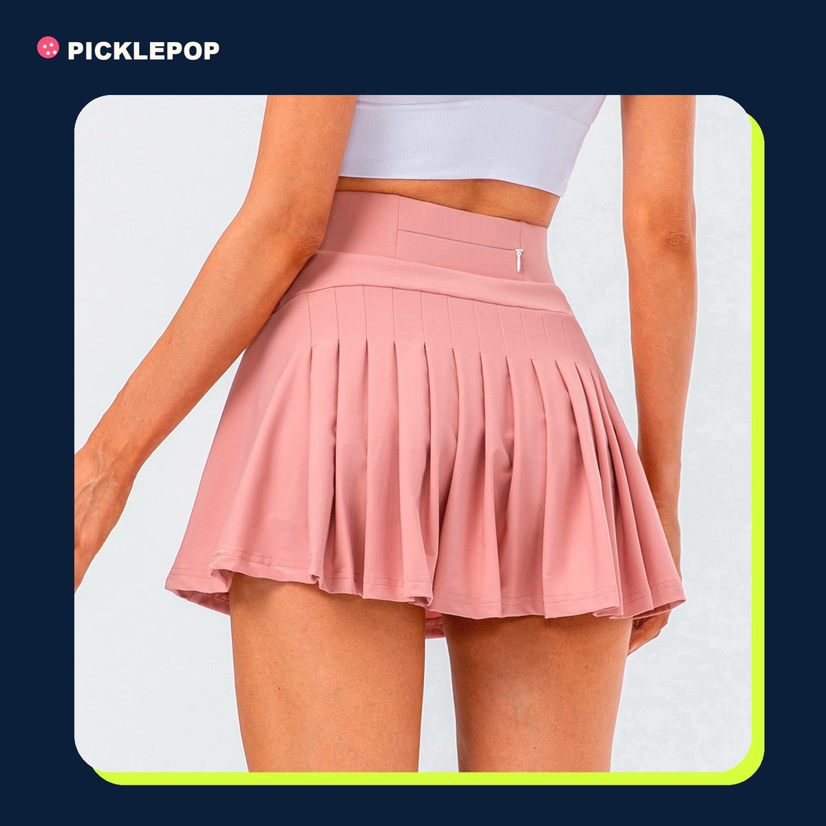 Pleated Court Skort with Pocket