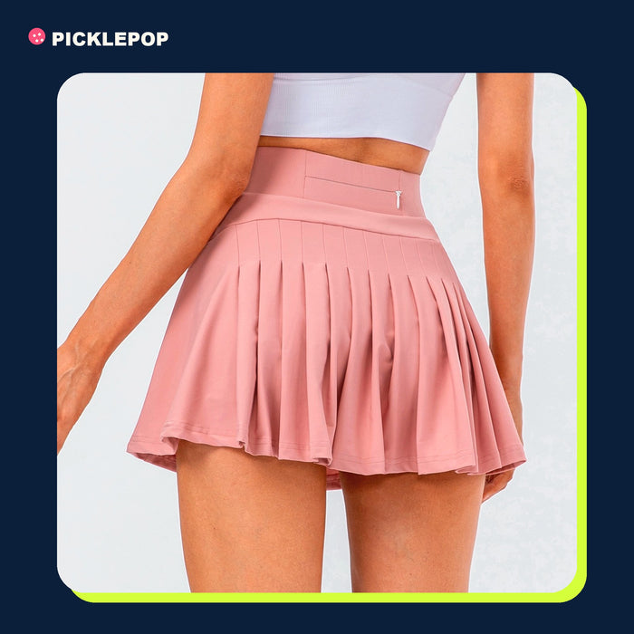 Pleated Court Skort with Pocket