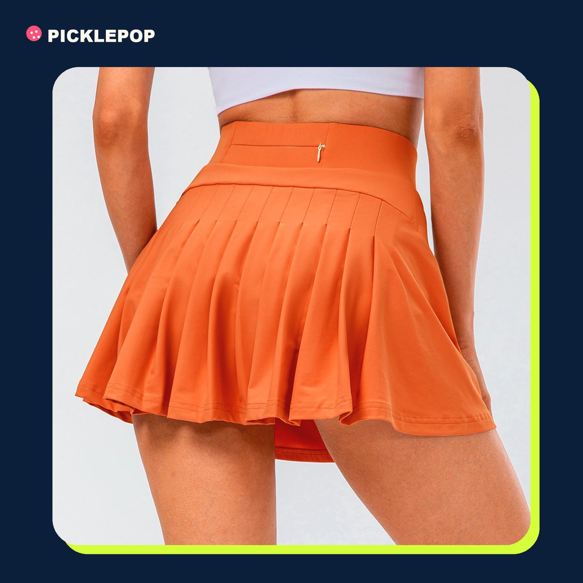 Pleated Court Skort with Pocket
