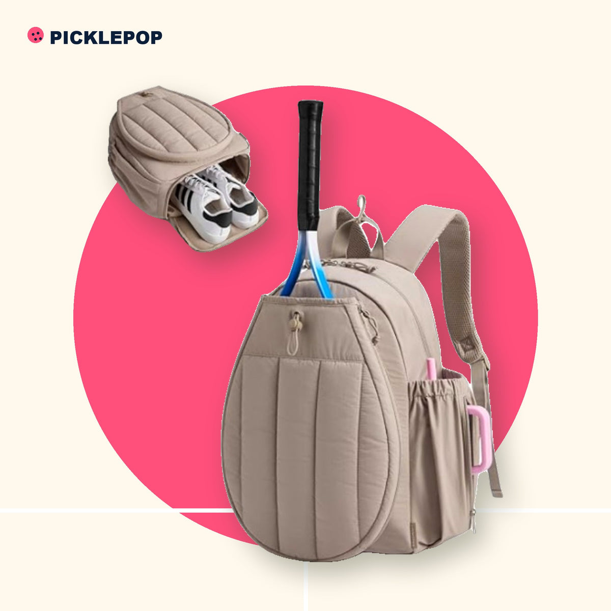 Court Backpack with Shoe Pocket