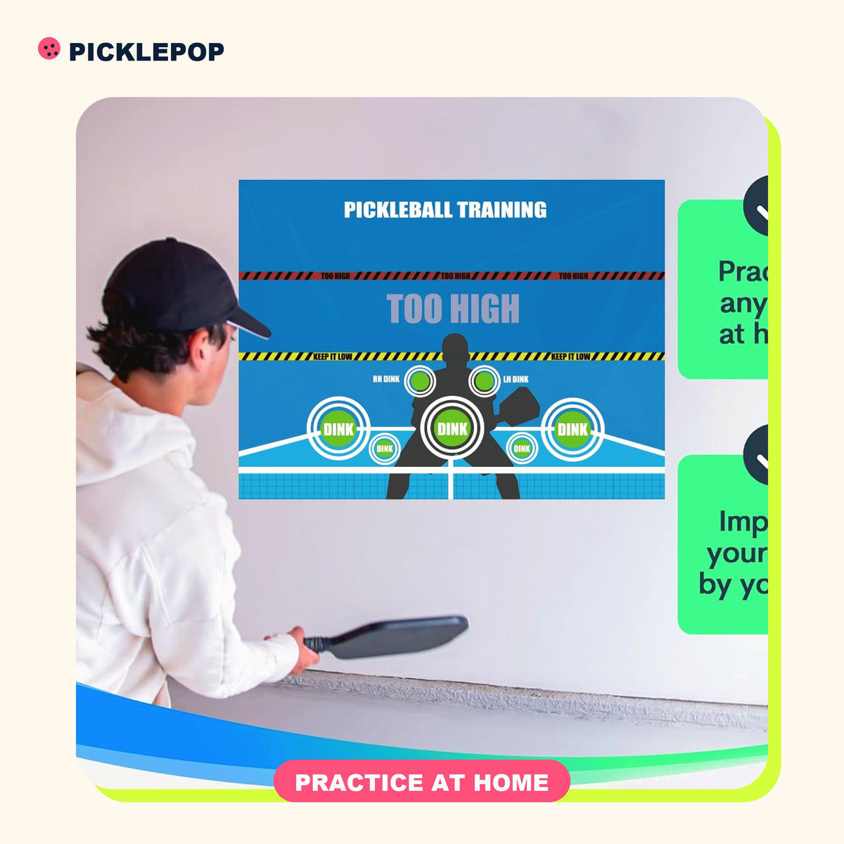 Dink Target Wall Mat