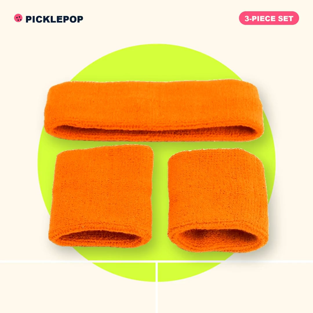Sweatband Set (Headband + 2 Wristbands) video